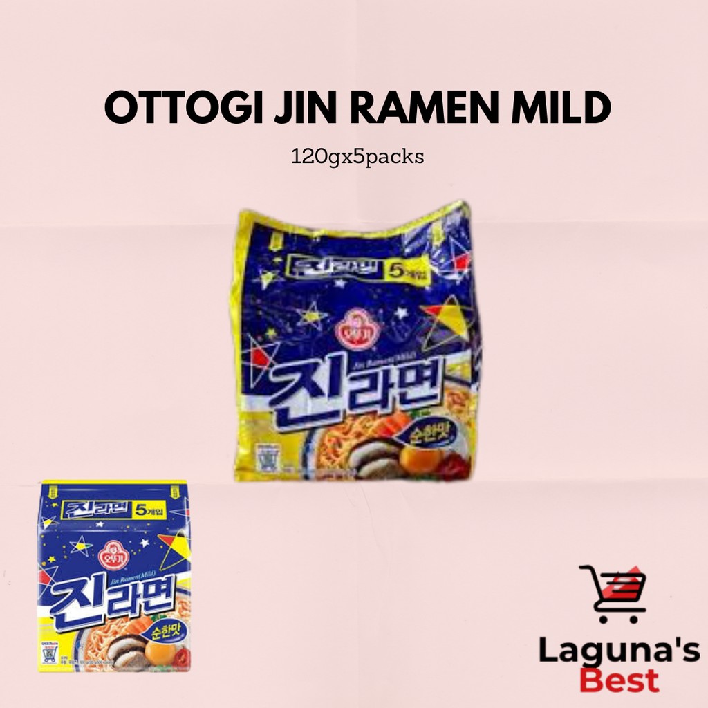 Ottogi Jin Ramen Mild Instant Ramen 120gx5packs