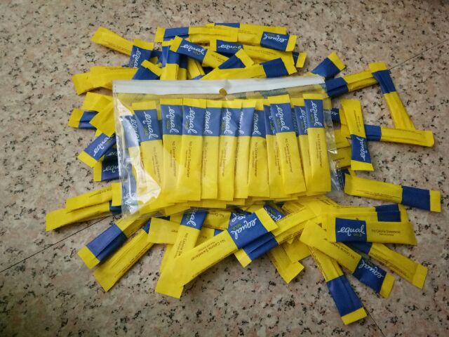 Equal Gold Sticks for Keto and Low Carb - low calorie sweetener