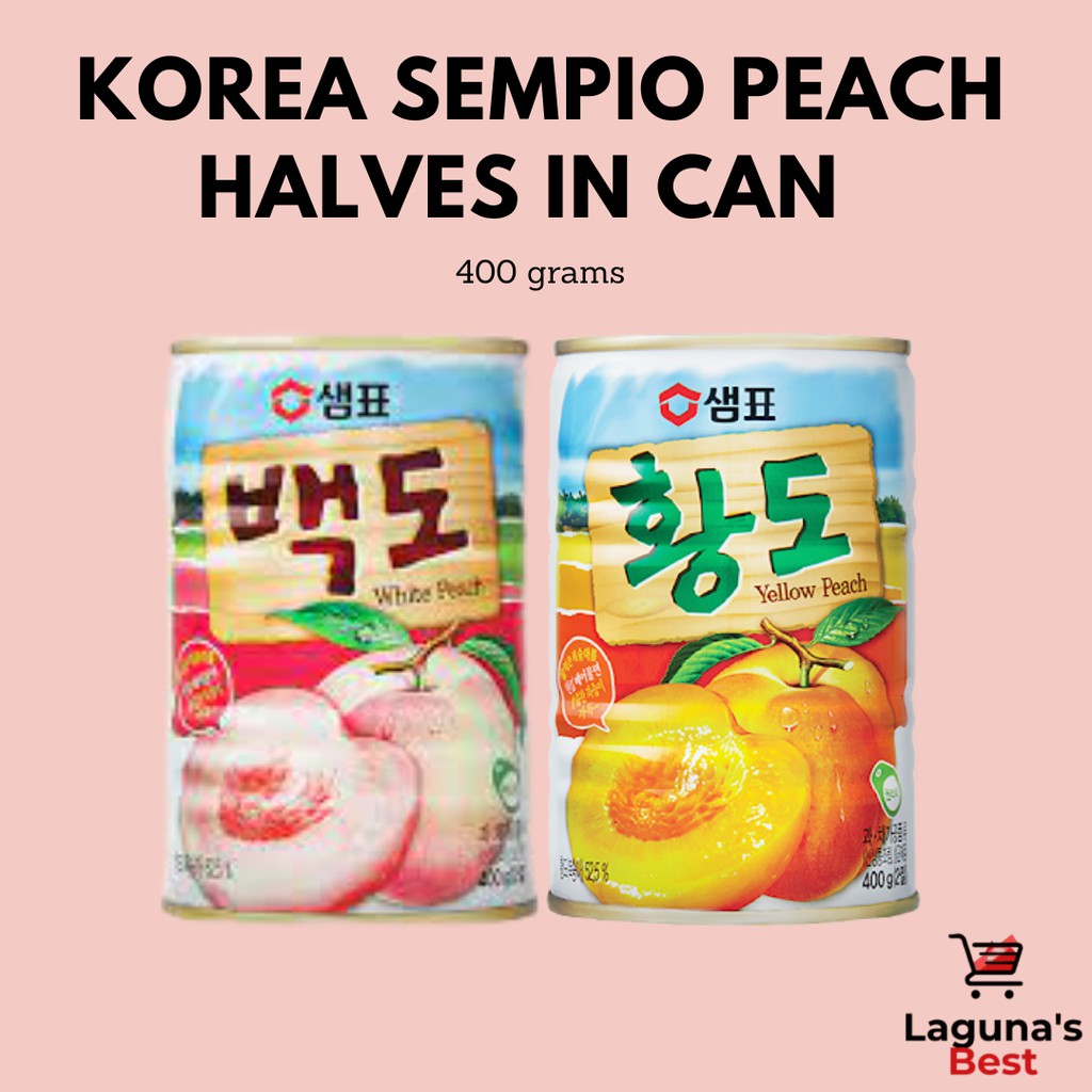 Korea Sempio Peach Halves in Can 400 grams