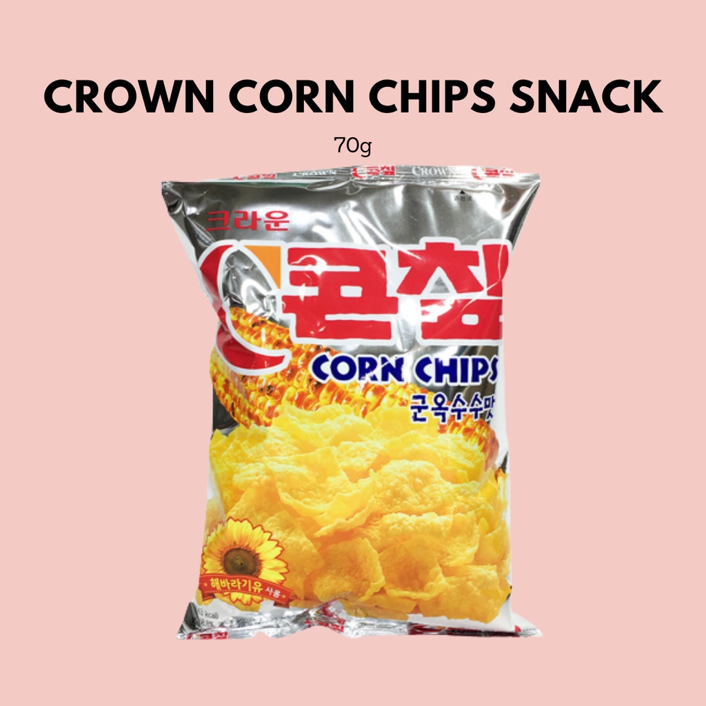Crown Corn Chips Snack from Korea 70g