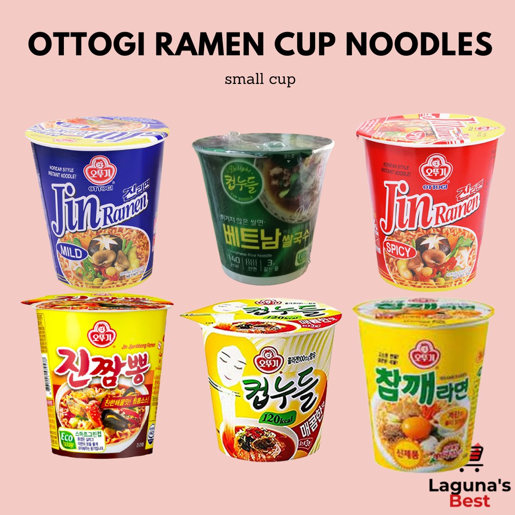 Ottogi Ramen Cup Noodles - Jin Ramen, Diet Ramen, Sesame Ramen, Jin Jjampong, Vietnam Rice Noodles