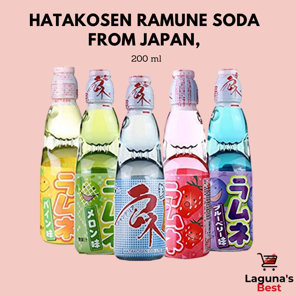 Hatakosen / Saito /Kimura Ramune Soda Softdrinks from Japan, 200 ml