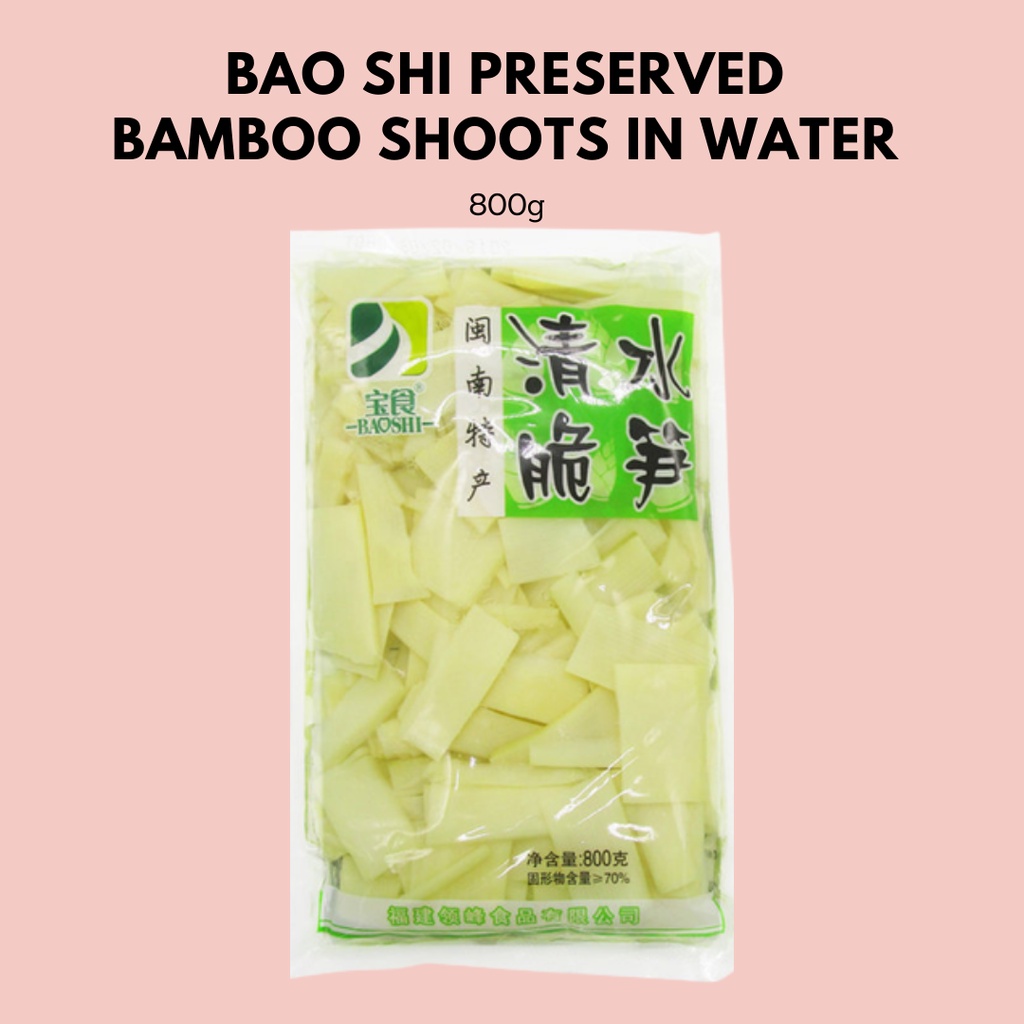 Bao Shi Preserved Bamboo Shoots in Water 800g