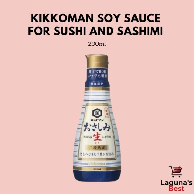 KIKKOMAN OSASHIMI NAMA SHOYU (SOY SAUCE FOR SUSHI and SASHIMI) 200ml