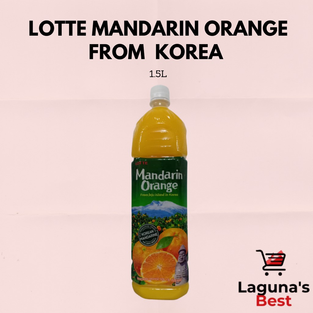Lotte Mandarin Orange from Jeju Island in Korea 1.5L