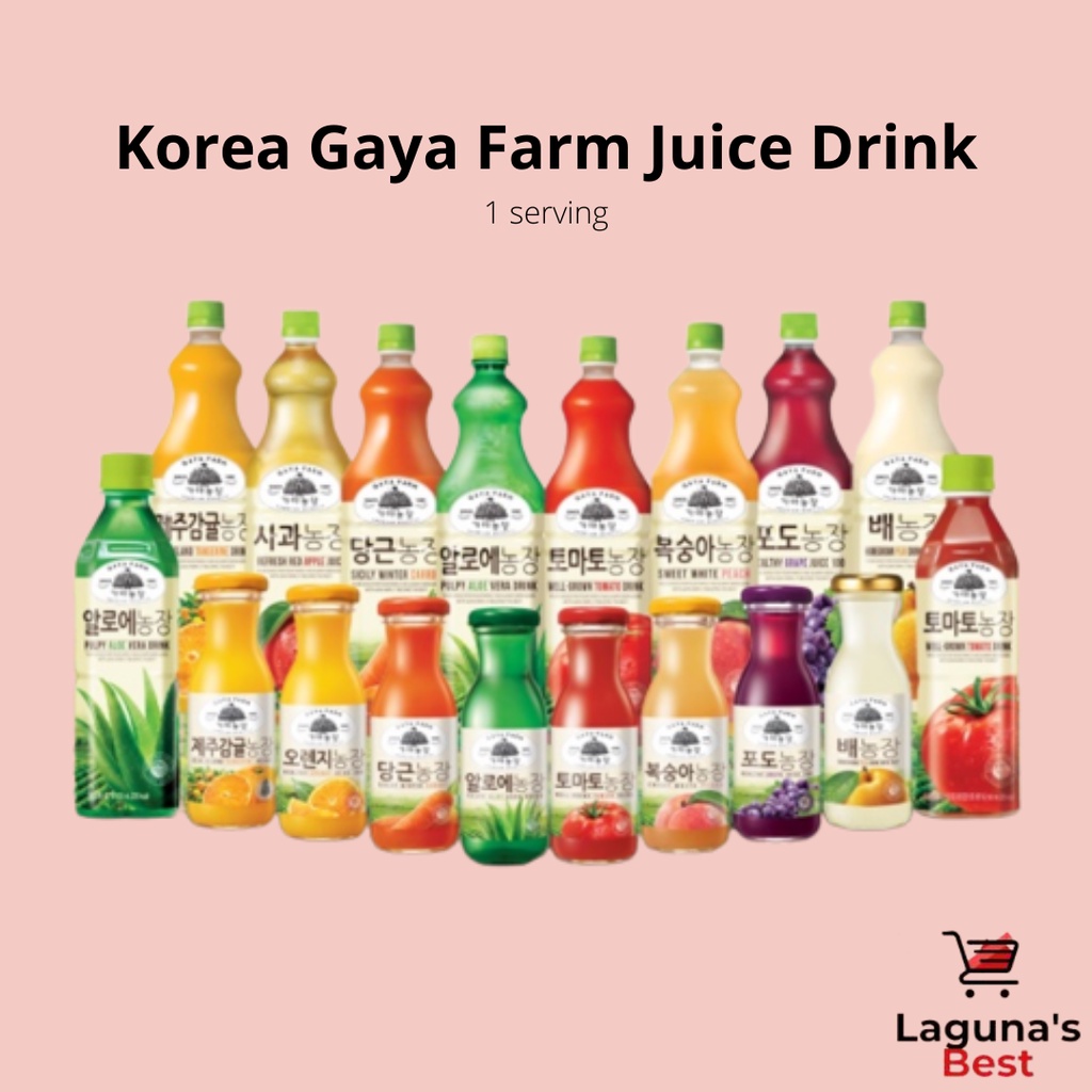Korean Drink Premium Quality Gaya Farm Juice Drink 180ml