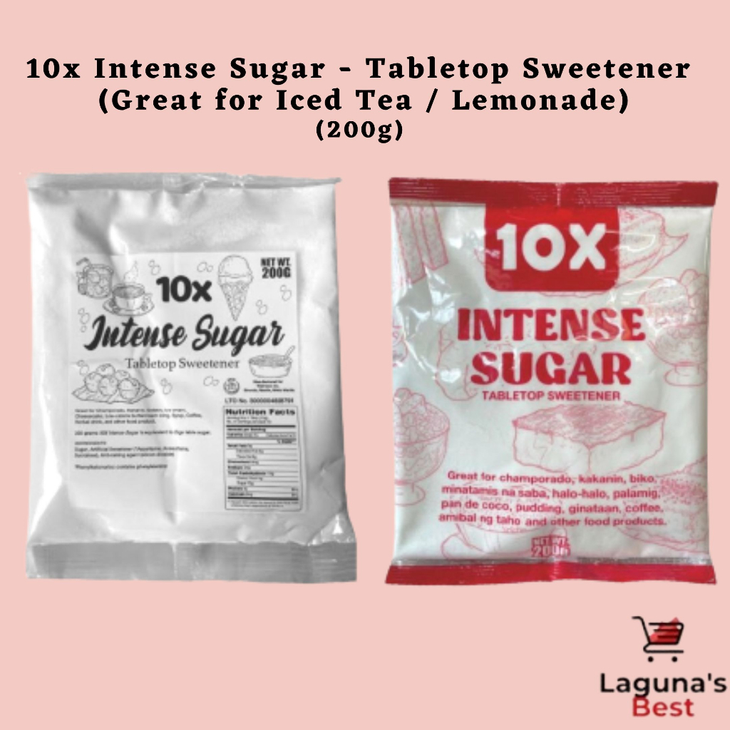 10x Intense Sugar - Tabletop Sweetener (Great for Iced Tea / Lemonade) (200g)