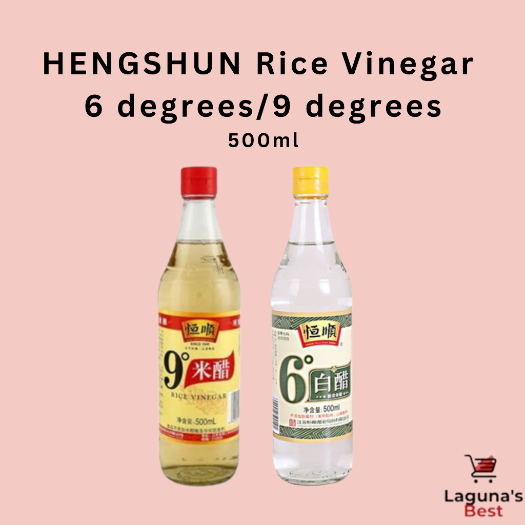HENGSHUN Rice Vinegar 6 degrees/9 degrees - 500ml