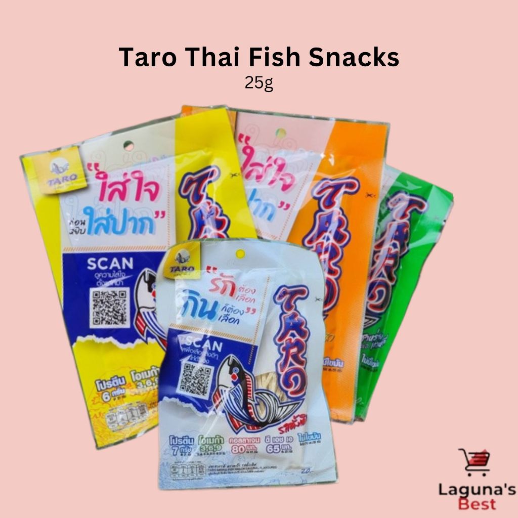 Taro Thai Fish Snacks 25g