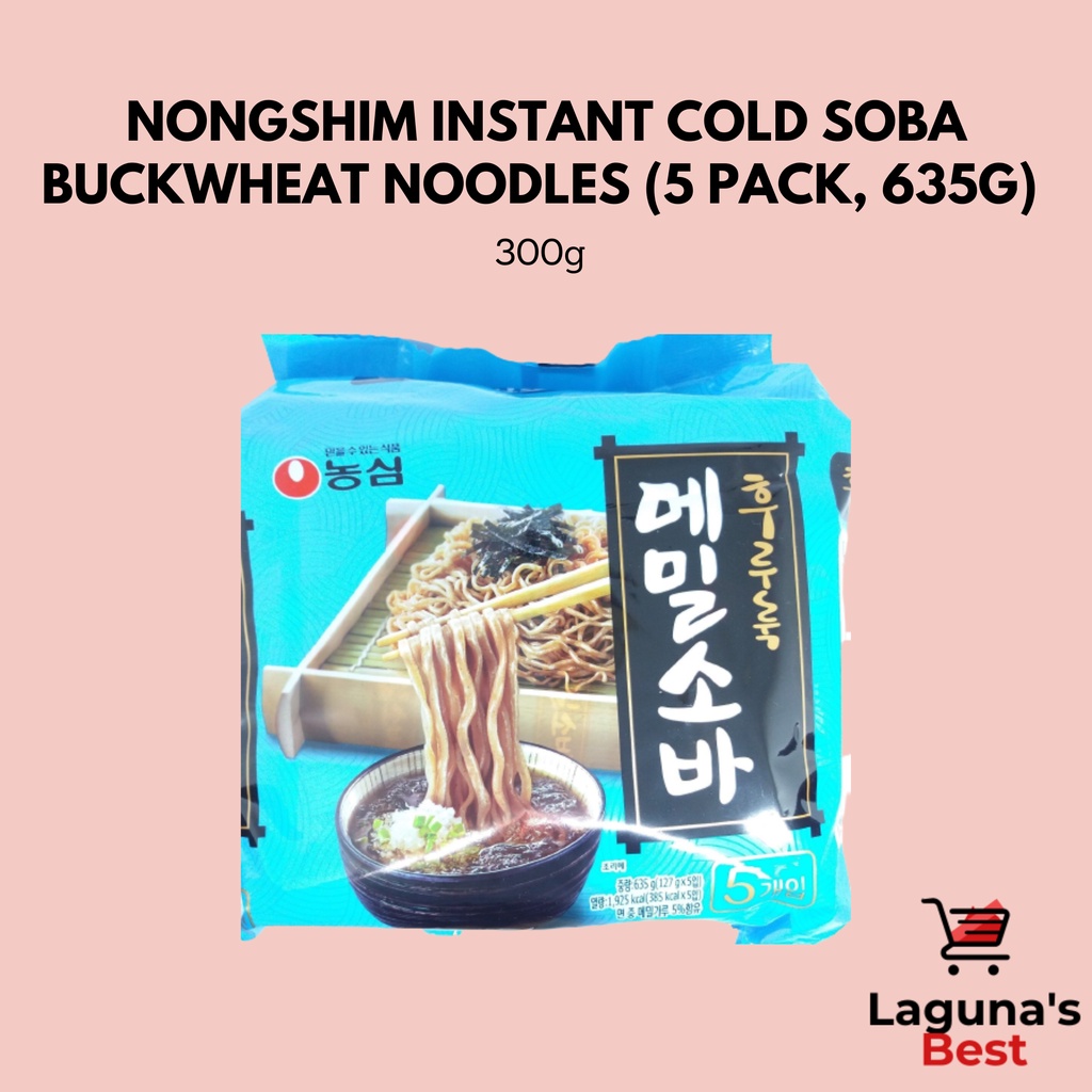 Nongshim Instant Cold Soba Buckwheat Noodles (5 Pack, 635g)