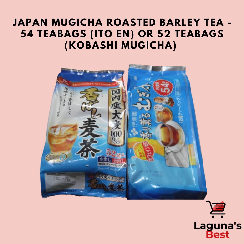 Japan Mugicha Roasted Barley Tea - 54 teabags (Ito En) or 52 teabags (Kobashi Mugicha)