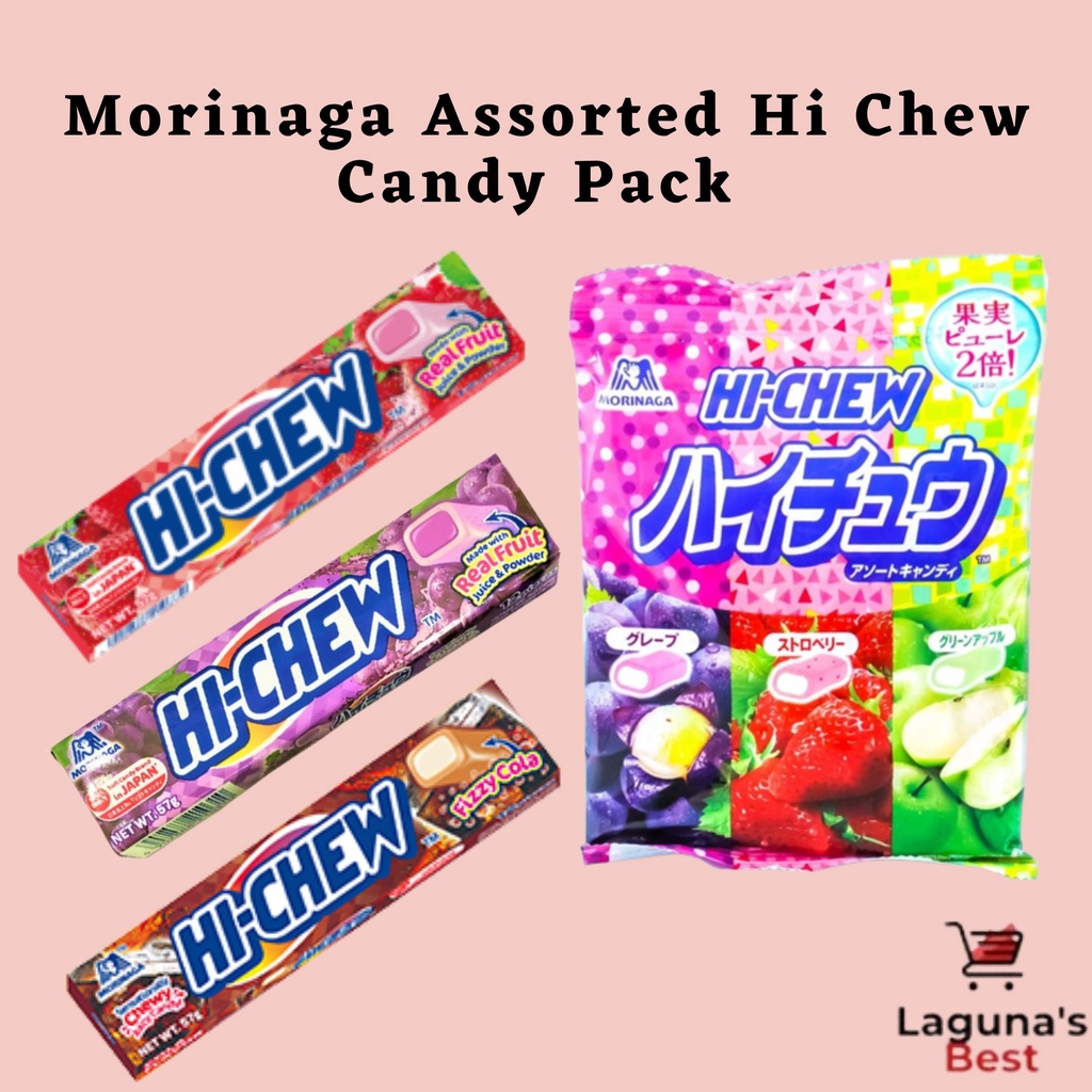 Morinaga Assorted Hi Chew Candy Pack (Green Apple, Grape, Strawberry) 94g / 57g
