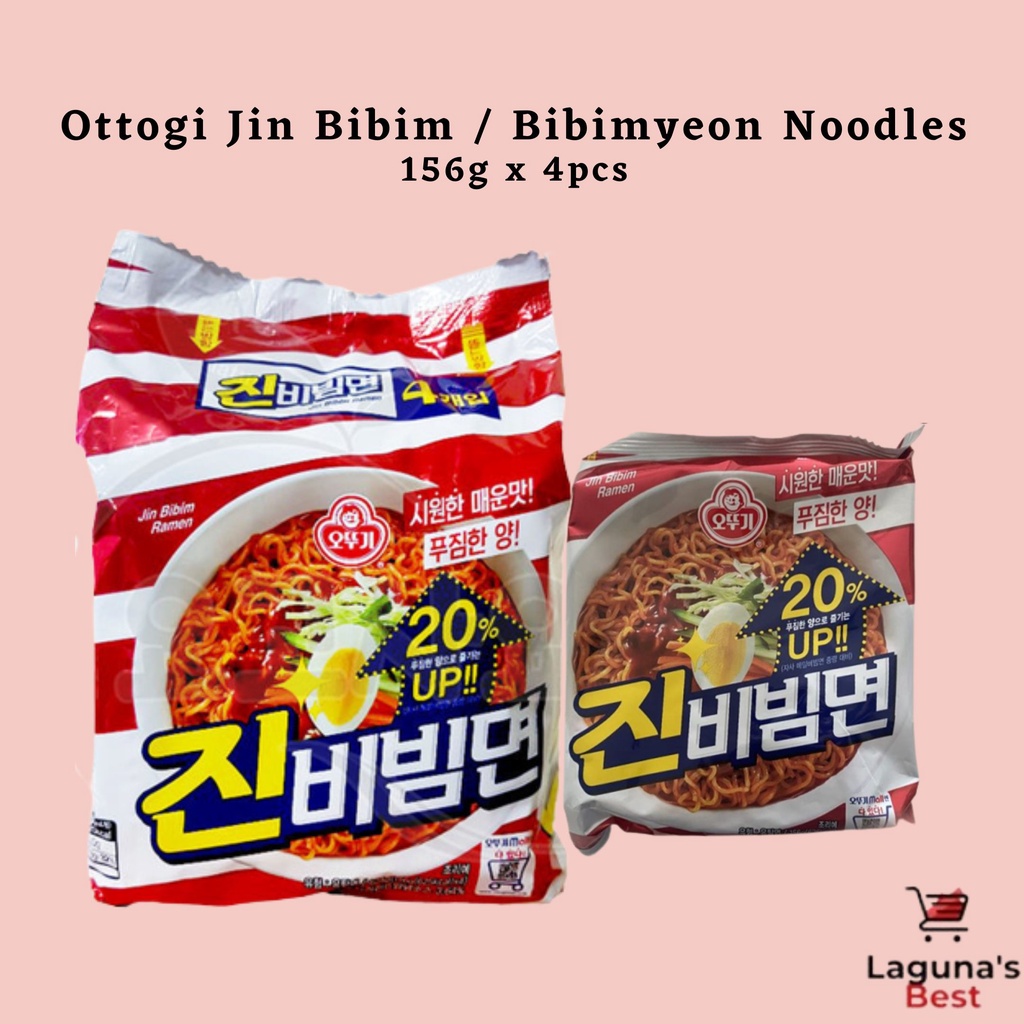 Korea Ottogi Jin Bibim / Bibimyeon Noodles Ramen156g x 4pcs