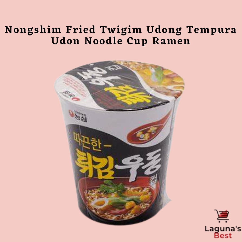 Nongshim Fried Twigim Udong Tempura Udon Noodle Cup Ramen