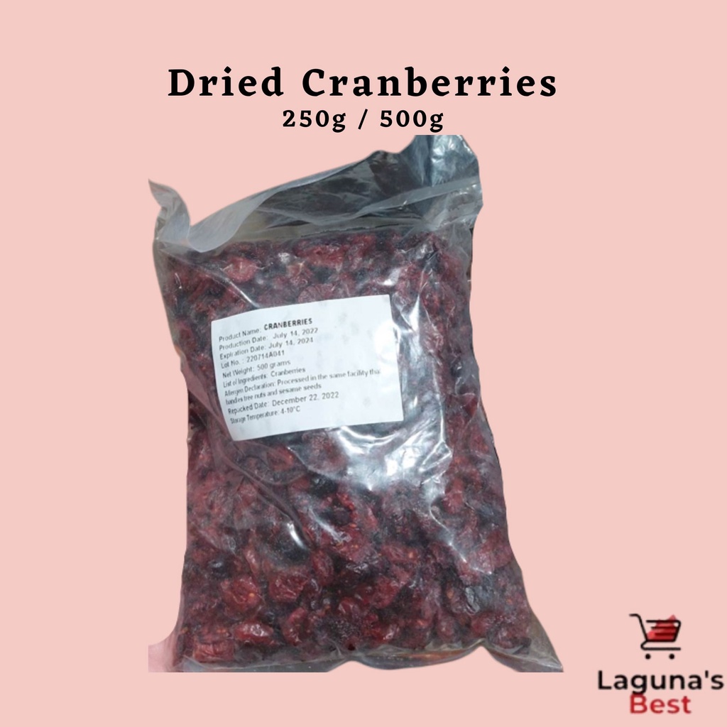 Dried Cranberries 250g / 500g