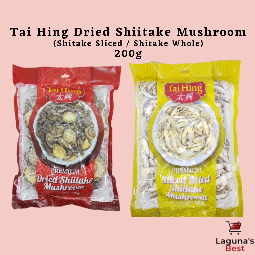 Tai Hing Shiitake Dried Mushroom Premium Whole / Sliced 200g