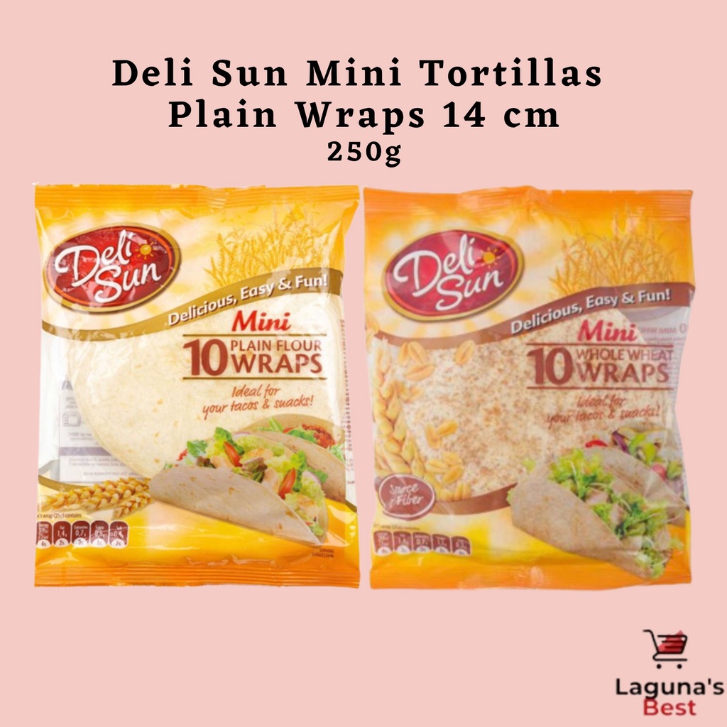 Deli Sun Mini Tortillas  Plain Wraps 14 cm 250g