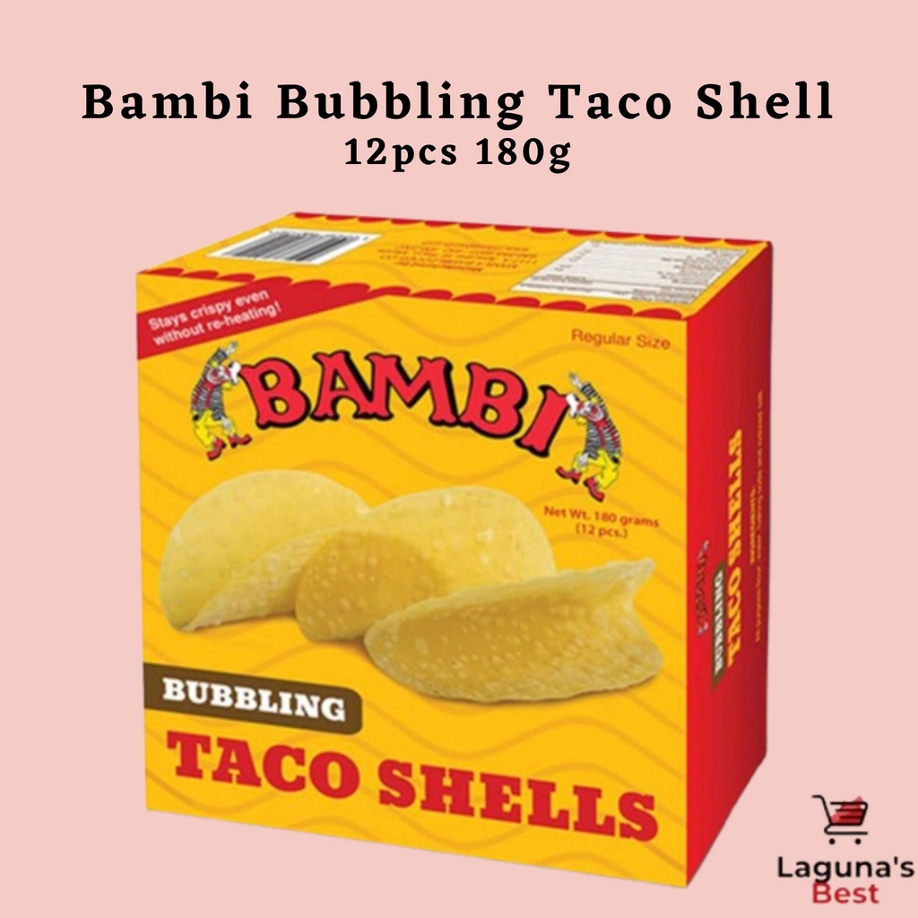 Bambi Bubbling Taco Shell 12pcs 180g