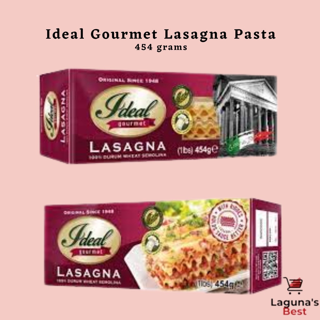 Ideal Gourmet Lasagna Pasta 454 grams