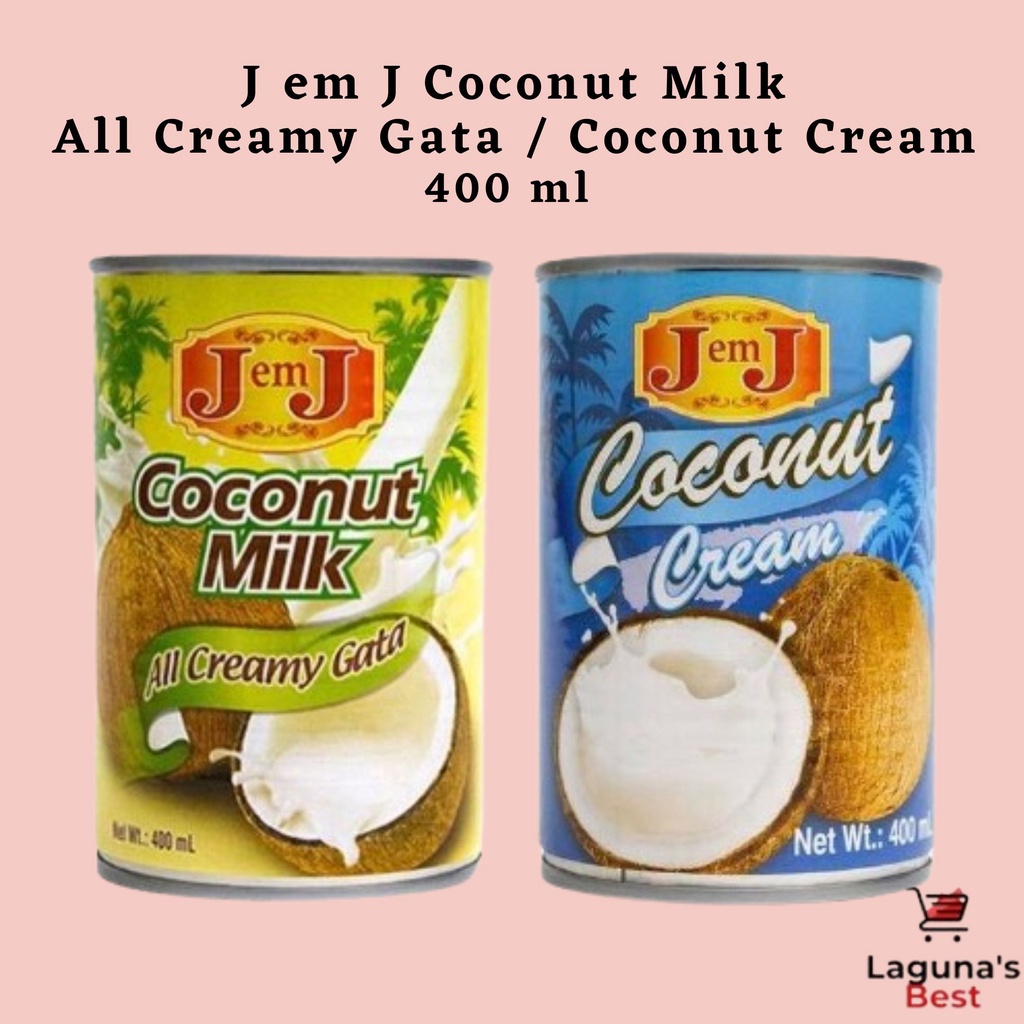 J em J Coconut Milk  All Creamy Gata / Coconut Cream 400 ml