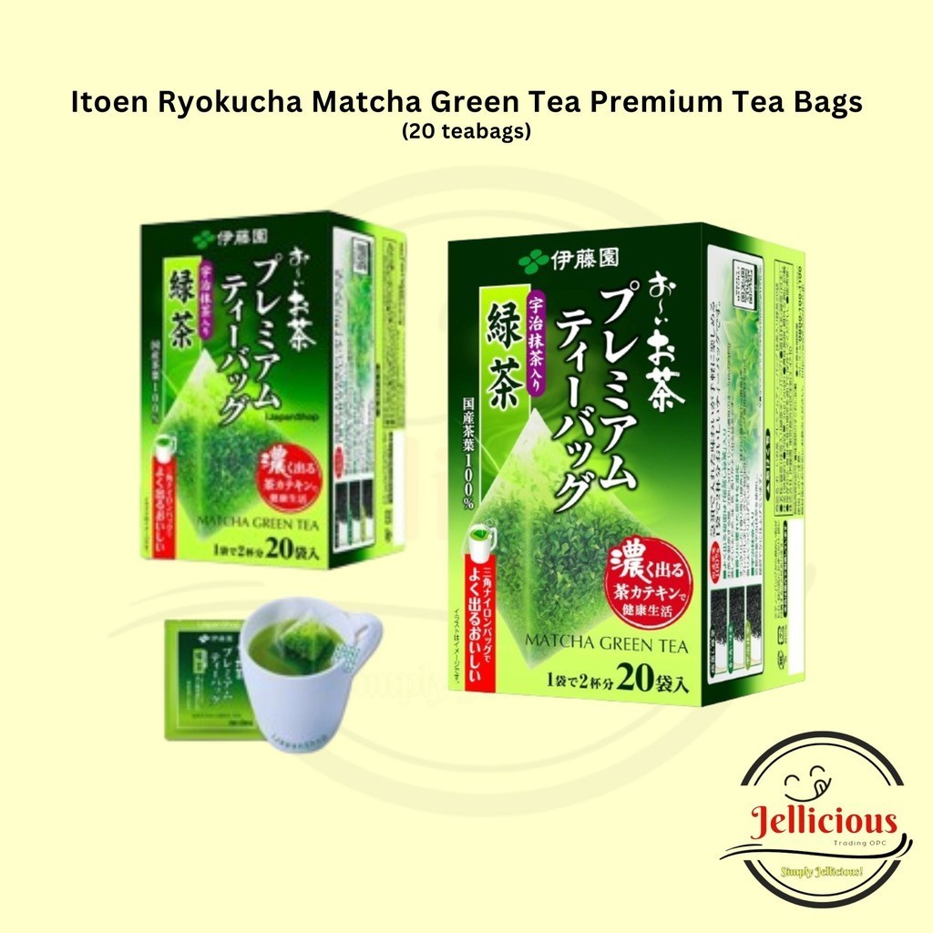 Japan Ito En RYOKUCHA Matcha Green Tea Premium Traditional 20 Teabags