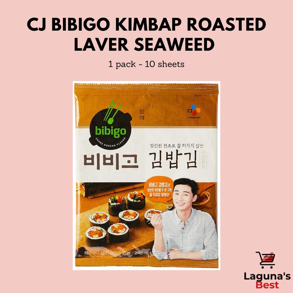Bibigo Korean Seaweed Nori Wrapper (10 SHEETS) 1 pack