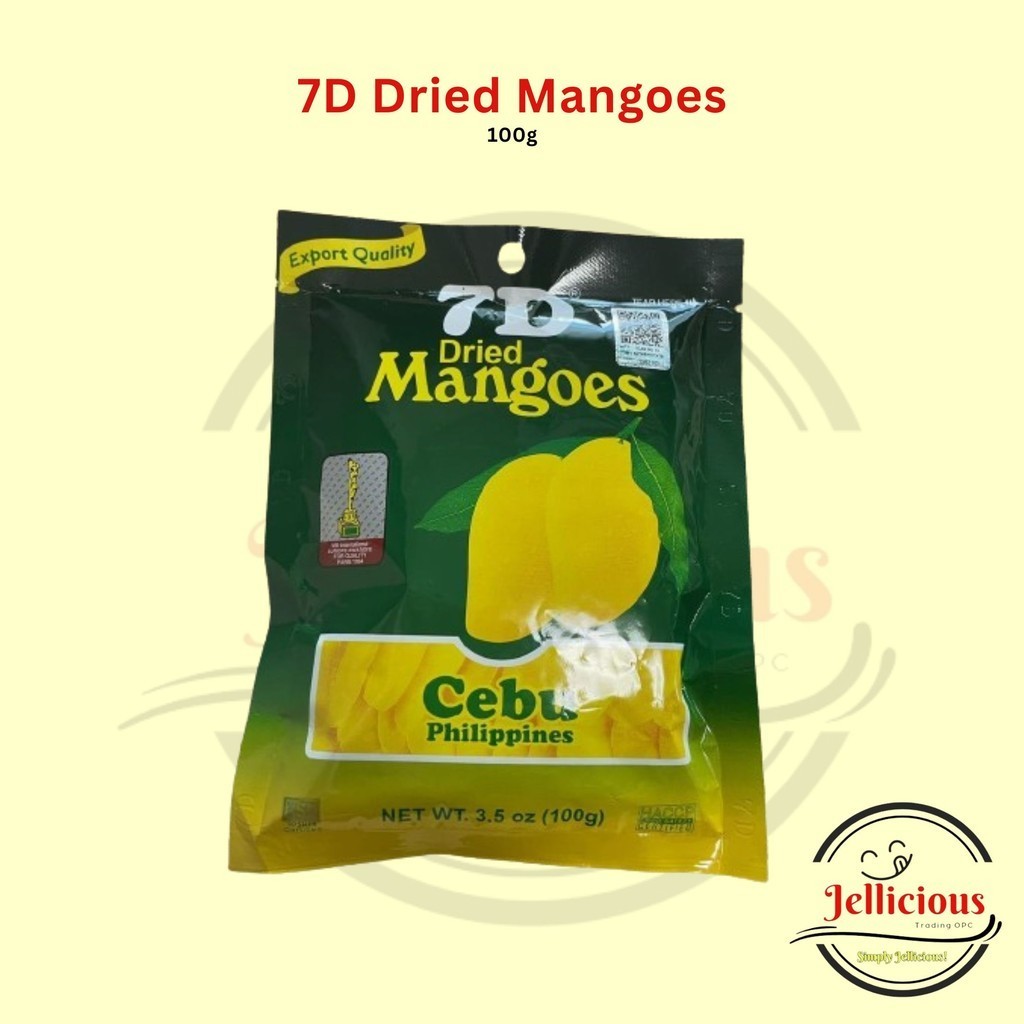 7D Dried Mangoes Product of the Philippines 100g